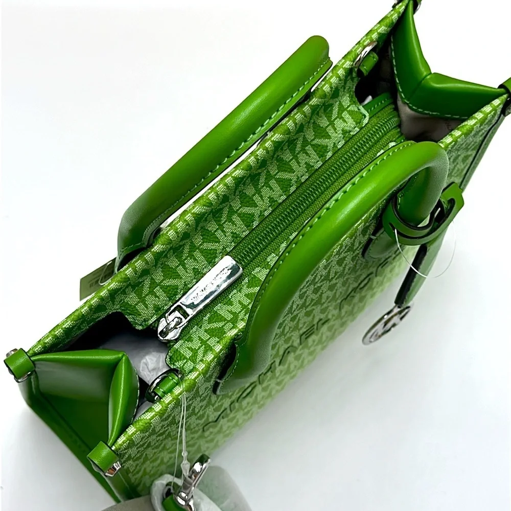 Michael Kors Green Patterned Handbag